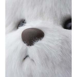 Медведь Lina TeddyTales, с длинной шерстью, M, белый, 30 см